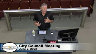 Regular City Council Meeting- 6/7/2022