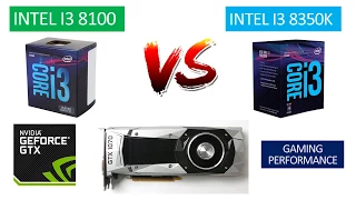 i3 8100 vs i3 8350k - GTX 1070 - Benchmarks Comparison