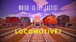 Putting 5 Locomotives' Speed to the Test | Train and Rail Yard Simulator