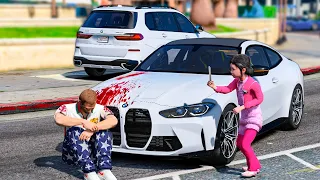 МЕНЯ СБИЛА ДОЧЬ САЙМОНА НА BMW M4! Я УМЕР ПОСЛЕ ДТП? - РЕАЛЬНАЯ ЖИЗНЬ В GTA 5