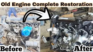 Toyota Hilux 2800cc Engine Complete Restoration after 30 years | Full Overhaul and Repair Engine