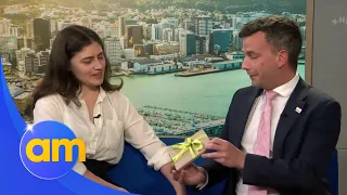 'It's perfect': What David Seymour and Chlöe Swarbrick got each other for Christmas | AM