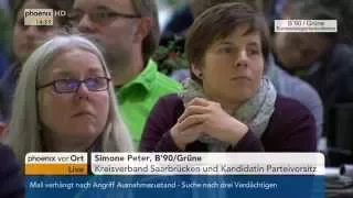 Bundesdelegiertenkonferenz B'90/Grüne: Bewerbung von Simone Peter zum Bundesvorsitz am 21.11.2015