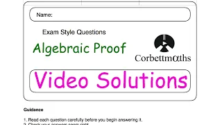 Algebraic Proof Answers - Corbettmaths