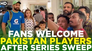 Fans Welcome Pakistan Players at Team Hotel After Series Sweep Over Afghanistan | PCB | MA2A