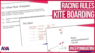 RACING RULES SERIES 2: Kite Boarding - Introduction to Racing Rules