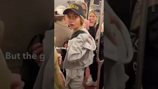Guy stopped the woman from pickpocketing #crime #criminal #pickpocket #subway #robbery #hotspotmedia