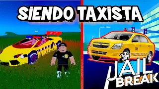 Trabajando de taxista en jailbreak Roblox