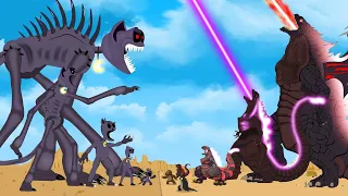 GODZILLA Monsters vs Evolution of Catnap: Scary Scanner - Transformation CatNap??? - FUNNY ANIMATION
