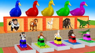 5 Giant Duck, Monkey,Piglet,Chicken,Deer,dog,dinosaur, Sheep, Transfiguration funny animal 2023 #10