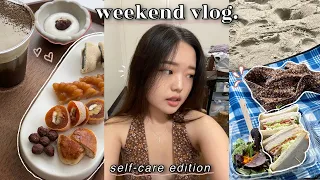 ☕️ WEEKEND VLOG: self-care beach days in malibu, college formal GRWM, korean food & cafes, etc. 🌊