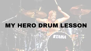 Learn Foo Fighters My Hero on Drums in 9 Minutes