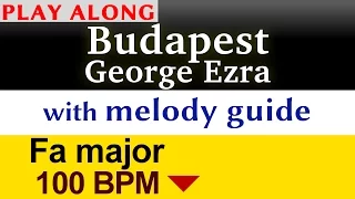 "Budapest" [George Ezra] Play along karaoke (slower)