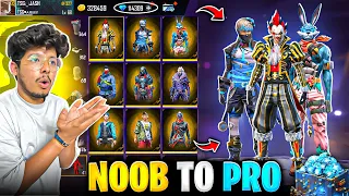 Free Fire i Got All Old Rare Bundle 😍Id Worth 0₹ To 1,00,000₹😱| NOOB TO PRO- Garena Free Fire