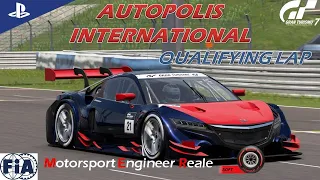 Gran Turismo 7 | Autopolis International Track Guide (engine sound JAN '23) | Honda NSX GT '16 Gr.2