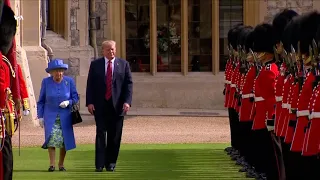 Королева приняла президента Трампа