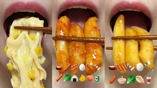 asmr CHEESE & TTEOKBOKKI MUKBANG REMIX  eating sounds