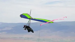 Red Rocks Hang Gliding Competition 2023 - Launch and Landing Compilation - Monroe, UT