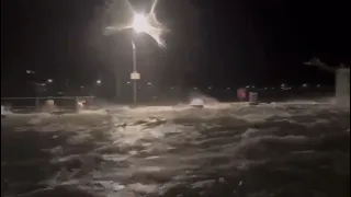 Eckernförde Ostsee bei Abend zur Sturmflut 2023 #ostsee #sturm #sturmflut #unwetter #2023