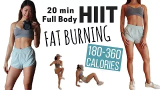 20 min Fat Burning HIIT Cardio (BURN UP TO 360 CALORIES!!) | Full Body TABATA At Home Workout