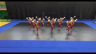 Cheerleading. Team Ukraine Junior Pom ICU 2021.Чир спорт. Команда Украины юниоры фристайл ЧМ 2021.