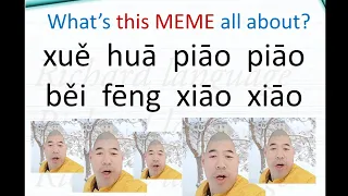 All about the SONG/MEME: 雪花飘飘 xuě huā piāo piāo (the snow falls) | Richard Chinese Language