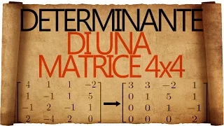 Determinante di una Matrice 4x4 o di ordine superiore