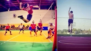 Shortest Volleyball Spiker EVER !? Ace Jumper - Monster of the Vertical Jump (HD)