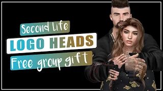 LOGO HEAD - FEMALE / MALE - FREE GROUP GIFT - Second Life