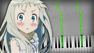 AnoHana Ending Secret Base ~Kimi Ga Kureta Mono~ Piano Tutorial (Sheet Music + midi) Synthesia Cover