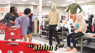 DOUBLE FAKE MANNEQUIN PRANK!! (MUST WATCH!)