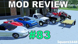 Farming Simulator 19 Mod Review #83 Ford F350, Utility Trailer, Sports Cars, Dealerships & More!