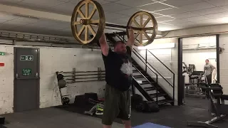 Eddie Hall 160kg x 3 Axle Press