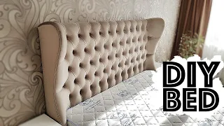 BED with soft headboard DIY FURNITURE
