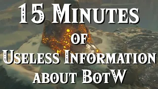 15 Minutes of Useless Information about BotW