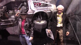 SDCC 2017 HOT TOYS BACK TO THE FUTURE 2 FIGURES! Sideshow Collectibles Booth! Marty McFly Doc Brown