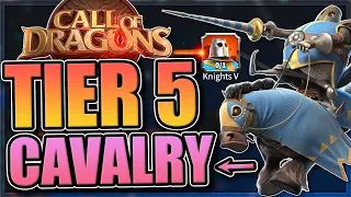 T5 Cavalry Troop Unlock [Training lots of troops]  Call of Dragons