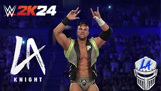 LA Knight Entrance | WWE 2K24 | 4k