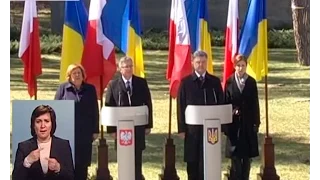 Президенти України та Польщі згадали жертв тоталітаризму