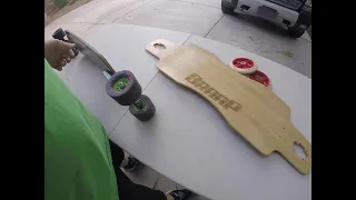 G-Bomb longboard pump deck vs custom top mount pump deck #1