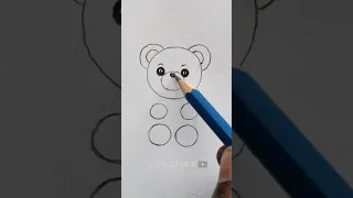 How to Draw Very Easy Teddy Bear Drawing