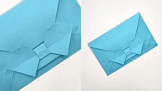 Origami BOW ENVELOPE | How to make a paper envelopes