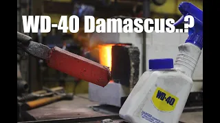 Forge Welding Damascus With WD-40 ~ Blade Smithing Knifemaking