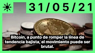 Bitcoin, a punto de romper la línea de tendencia bajista, el movimiento puede ser brutal.