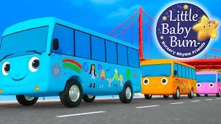 Ten Little Buses | Nursery Rhymes for Babies by LittleBabyBum - ABCs and 123s