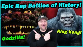 Godzilla vs King Kong | Epic Rap Battles of History | History Teacher Reacts