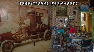 Small traditional Abandoned Farmhouse with a BIG SURPRISE in the garage! (ALL LEFT BEHIND)