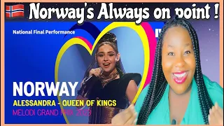 SUCH A FORCE!Alessandra🇳🇴 | QUEEN OF KINGS | National Final Performance! Eurovision 2023 REACTION