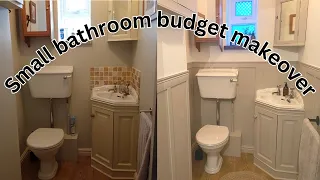 Small bathroom budget makeover - DIY board and batten