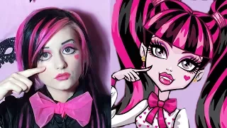 MONSTER HIGH - DRACULAURA MAKEUP tutorial